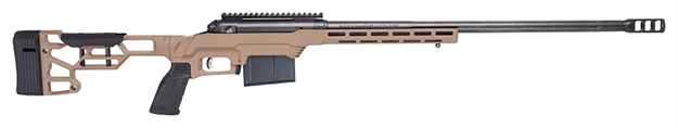 Picture of  Savage Arms 57697 110 Precision 300 Win Mag 5+1 24", Matte Black Rec/Barrel, Flat Dark Earth Cerakote Mdt Lss XL Chassis, Polymer Grip, Left Hand