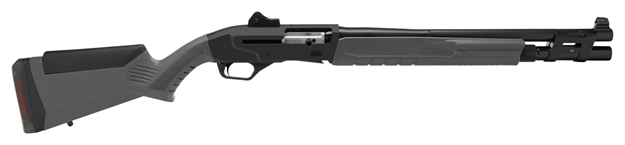 Picture of  Savage Arms 57787 Renegauge Security Full Size 12 Gauge Semi-Auto 3" 6+1 18.50" Black Melonite Carbon Steel Barrel, Matte Black Aluminum Receiver, Adjustable Matte Gray Synthetic Stock, Right Hand