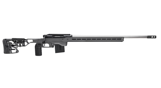 Picture of  Savage Arms 57893 Impulse Elite Precision 338 Lapua Mag 5+1 30" Stainless Barrel, Matte Black Nitride Rec, Gray Cerakote Adjustable Mdt Acc Aluminum Chassis Stock