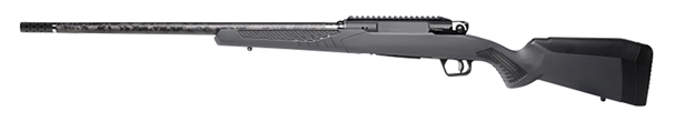 Picture of  Savage Arms 57897 Impulse Mountain Hunter 6.5 Prc 2+1 24" Carbon Fiber Threaded Barrel Black Aluminum Receiver W/Picatinny Rail, Gray Accustock Synthetic Stock, Ambidextrous 011356578976