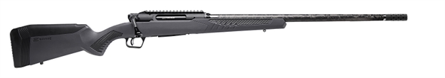 Picture of  Savage Arms 57900 Impulse Mountain Hunter 28 Nosler 2+1 24" Carbon Fiber Threaded Barrel, Black Aluminum Receiver W/Picatinny Rail, Gray Accustock Synthetic Stock, Ambidextrous 011356579003