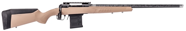 Picture of  Savage Arms 57943 110 Carbon Tactical 6.5 Prc 8+1 24" Proof Research Carbon Fiber Wrapped Stainless Steel Barrel, Matte Black Carbon Steel Receiver, Synthetic Flat Dark Earth Adjustable Accustock 011356579430