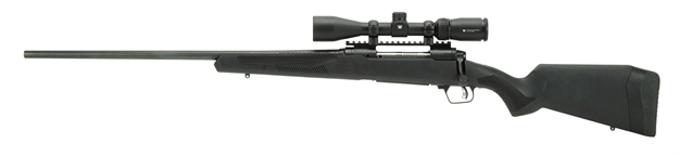 Picture of  Savage Arms 58015 110 Apex Hunter XP 7Mm Prc 2+1 22", Matte Black Metal, Synthetic Stock, Vortex Crossfire II 3-9X40mm Scope Left Hand