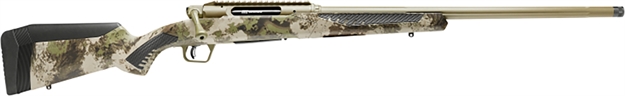 Picture of  Savage Arms 58026 Impulse Big Game 300 Win Mag 2+1 24" Threaded, Hazel Green Barrel/Rec, Woodland Camo Accustock With Accufit, Includes Detachable Box Mag 011356580269
