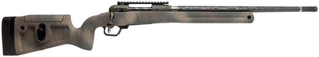 Picture of  Savage Arms 58158 110 Pro Pursuit 6.5 Prc 3+1 20" Olive Dark Green Cerakote Earth-Tone Camo/Black Web Right Hand
