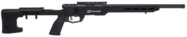 Picture of  Savage Arms 70548 B22 Precision Bolt Action 22 Wmr Caliber With 10+1 Capacity, 18" Barrel, Matte Black Metal Finish & Adjustable Mdt Acc Aluminum Chassis Matte Black Stock Right Hand (Full Size) 062654705489