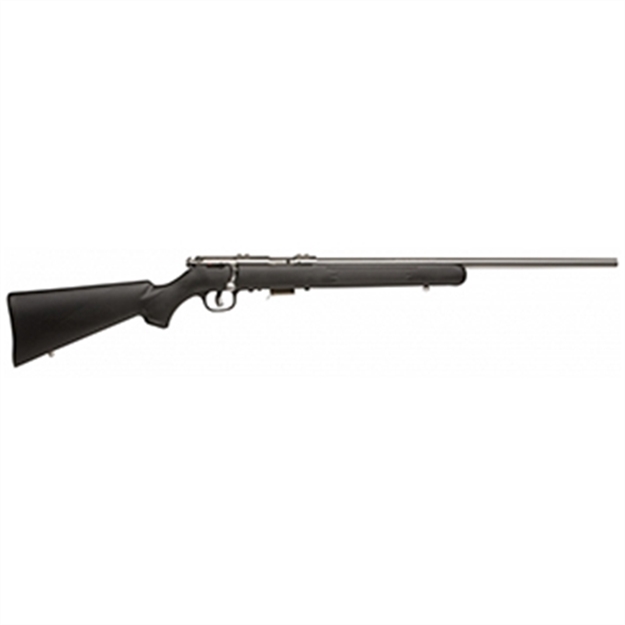 Picture of  Savage Arms 96712 93R17 Fss Full Size 17 Hmr 5+1 21" Matte Button Rifled Barrel, Matte Drilled & Tapped Stainless Steel Receiver, Matte Black Fixed Synthetic Stock, Right Hand 062654967122