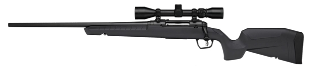 Picture of  Savage Arms 32211 Axis 2 XP Combo 400 Legend 4+1 22" Black Sporter Barrel, Black Drilled & Tapped Steel Receiver, Fixed Gray Synthetic Stock, Left Hand, Boresighted 3-9X40