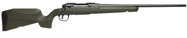 Picture of  Savage Arms 32111 Axis 2 Compact 350 Legend 4+1 20" Matte Black Heavy Sporter Barrel, Matte Black Drilled & Tapped Carbon Steel Receiver, Fixed OD Green Synthetic Stock, Right Hand