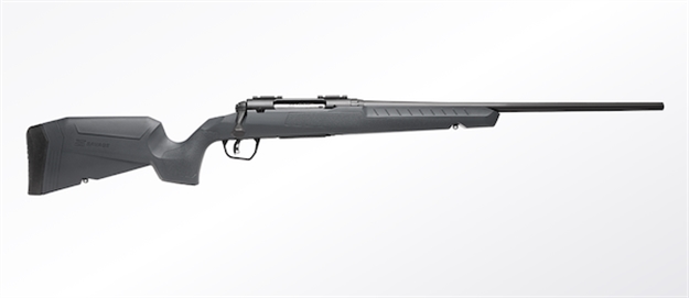 Picture of  Savage Arms 32120 Axis 2 Compact 243 Win  4+1 20" Matte Black Heavy Sporter Barrel, Matte Black Drilled & Tapped Carbon Steel Receiver, Fixed Matte Gray Synthetic Stock, Right Hand 011356321206