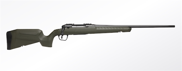 Picture of  Savage Arms 32109 Axis 2 Compact 308 Win 4+1 20" Matte Black Heavy Sporter Barrel, Matte Black Drilled & Tapped Carbon Steel Receiver, Fixed OD Green Synthetic Stock, Right Hand 011356321091