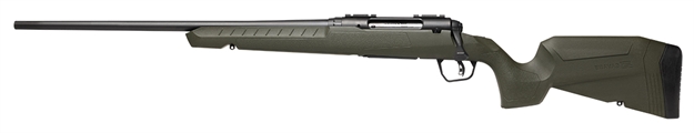 Picture of  Savage Arms 32128 Axis 2 Compact 223 Rem 4+1 20" Matte Black Heavy Sporter Barrel, Matte Black Drilled & Tapped Carbon Steel Receiver, Fixed OD Green Synthetic Stock, Left Hand