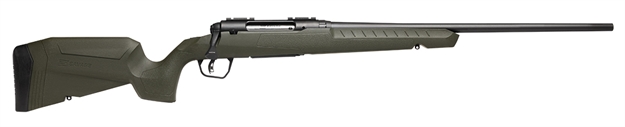 Picture of  Savage Arms 32107 Axis 2 Compact 6.5 Creedmoor 4+1 20" Matte Black Heavy Sporter Barrel, Matte Black Drilled & Tapped Carbon Steel Receiver, Fixed OD Green Synthetic Stock, Right Hand 011356321077