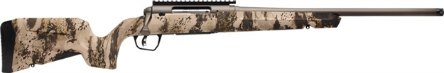 Picture of  Savage Arms 32337 Axis 2 Pro Compact 223 Rem 4+1 20" Gun Metal Bronze Cerakote Heavy Sporter Threaded Barrel & Picatinny Rail Carbon Steel Receiver, Fixed Western Camo Synthetic Stock, Right Hand