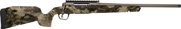 Picture of  Savage Arms 32320 Axis 2 Pro 308 Win 4+1 20" Gun Metal Bronze Cerakote Heavy Sporter Threaded Barrel & Picatinny Rail Carbon Steel Receiver, Fixed Western Camo Synthetic Stock, Right Hand