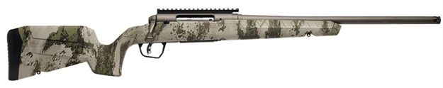 Picture of  Savage Arms 32301 Axis 2 Pro Compact 223 Rem 4+1 20" Gun Metal Bronze Cerakote Heavy Threaded Barrel & Picatinny Rail Carbon Steel Receiver, Fixed Woodland Camo Synthetic Stock, Right Hand 011356323019