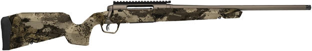 Picture of  Savage Arms 32321 Axis 2 Pro 350 Legend 4+1 18" Gun Metal Bronze Cerakote Heavy Sporter Threaded Barrel & Picatinny Rail Carbon Steel Receiver, Fixed Western Camo Synthetic Stock, Right Hand 011356323217