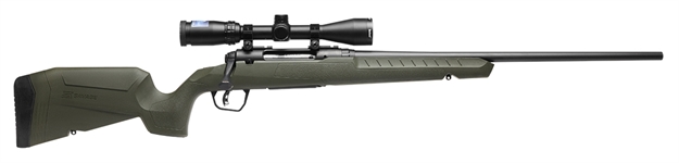 Picture of  Savage Arms 32156 Axis 2 XP Combo Full Size 400 Legend 4+1 20" Black Sporter Barrel, Black Carbon Steel Receiver Drilled & Tapped, OD Green Fixed Synthetic Stock, Weaver 3-9X40mm Scope, Right Hand