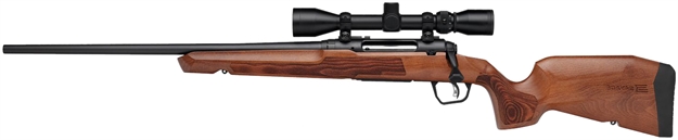 Picture of  Savage Arms 32274 Axis 2 XP Combo 350 Legend 4+1 18" Matte Black Sporter Barrel & Drilled & Tapped Carbon Steel Receiver, Ergonomic Hardwood Stock, Left Hand, Weaver 3-9X40mm Scope 011356322746