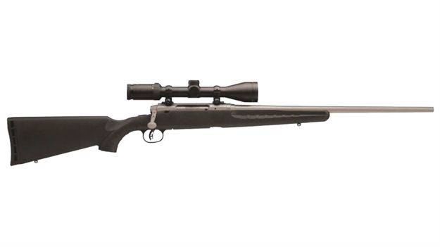 Picture of Savage Axis II XP Bolt Rifle Package 22-250 22" Stainless 4 Rnd W/3-9X40 Kaspa Scope