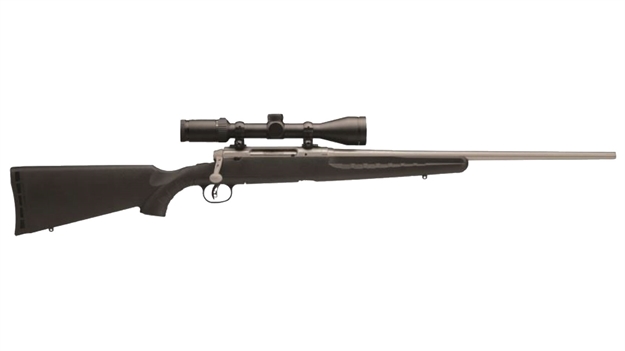 Picture of Savage Axis II XP Bolt Rifle Package 6.5 Creedmore Dbm 22" S/S Accutrigger 3-9X40 Kaspa Scope