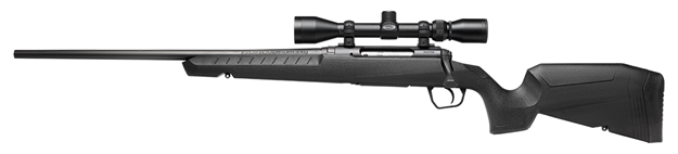 Picture of  Savage Arms 32012 Axis XP Combo 223 Rem 4+1 22" Matte Black Button Rifled Barrel, Matte Black Drilled & Tapped Carbon Steel Receiver, Fixed Sporter Black Synthetic Stock, Weaver 3-9X40mm, Left Hand