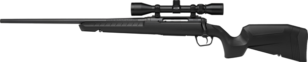 Picture of  Savage Arms 32020 Axis XP Combo 25-06 Rem 4+1 22" Matte Black Button Rifled Barrel, Matte Black Drilled & Tapped Carbon Steel Receiver, Fixed Sporter Black Synthetic Stock, Weaver 3-9X40mm, Left Hand 011356320209