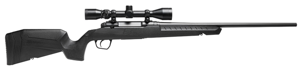Picture of  Savage Arms 32010 Axis XP Combo 270 Win 4+1 22" Matte Black Button Rifled Barrel, Matte Black Drilled & Tapped Carbon Steel Receiver, Fixed Sporter Black Synthetic Stock, Weaver 3-9X40mm, Right Hand