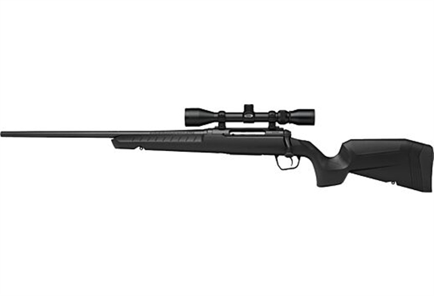 Picture of  Savage Arms 32017 Axis XP Combo 308 Win 4+1 22" Matte Black Button Rifled Barrel, Matte Black Drilled & Tapped Carbon Steel Receiver, Fixed Sporter Black Synthetic Stock, Weaver 3-9X40mm, Left Hand 011356320179