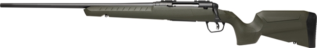 Picture of  Savage Arms 32133 Axis 2 Compact 350 Legend 4+1 20" Matte Black Heavy Sporter Barrel, Matte Black Drilled & Tapped Carbon Steel Receiver, Fixed OD Green Synthetic Stock, Left Hand 011356321336