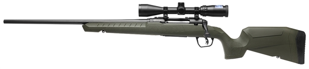 Picture of  Savage Arms 32182 Axis 2 XP Combo Full Size 223 Rem 4+1 22" Black Sporter Barrel, Black Carbon Steel Receiver Drilled & Tapped, OD Green Fixed Synthetic Stock, Weaver 3-9X40mm Scope, Left Hand