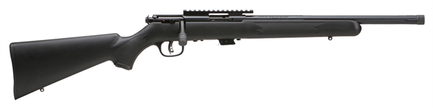 Picture of Savage Arms 28741 Mark II Fv-Sr 21 Sharp 10+1 16.50" Matte Black Fluted Threaded Barrel & Picatinny Rail Carbon Steel Receiver, Fixed Matte Black Synthetic Stock, Right Hand 26743
