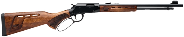 Picture of  Savage Arms 46120 Revel Deluxe Full Size 22 Wmr 9+1 18" Black Satin Threaded Barrel, Black Cerakote Drilled & Tapped Aluminum Receiver, Satin Walnut Fixed Stock, Right Hand