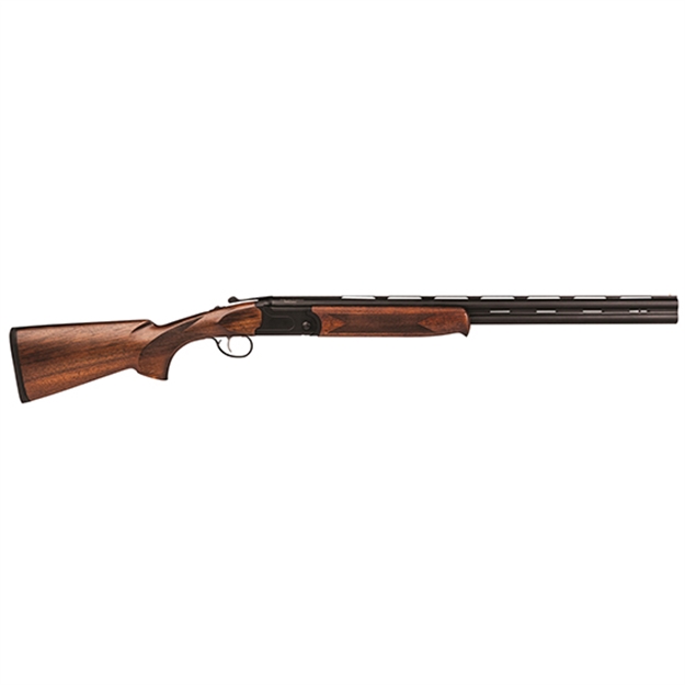Picture of  Stevens 22154 555  Compact 20 Gauge Break Open 3" 2Rd 24" Black Satin Over/Under Vent Rib Barrel, Satin Black Aluminum Receiver, Fixed Satin Turkish Walnut Stock, Ambidextrous 011356221544