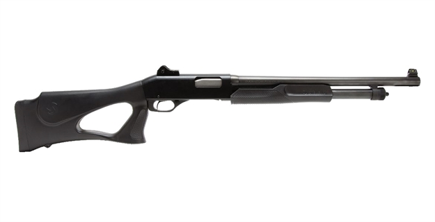 Picture of Savage Arms|Stevens 320 Thumbhole Pump Shotgun, 12 Ga., 3", 18.5" Bbl, Matte Black, Synthetic Stock, Ghost Ring Sight, 5+1 Rnd 23248 011356232489