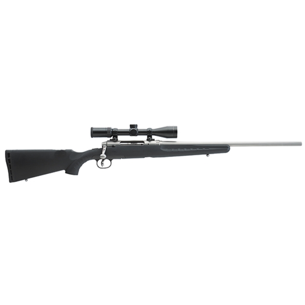 Picture of Savage Axis II XP Bolt Action Rifle Package 243 22" Stainless 4 Rnd W/3-9X40 Kaspa Scope