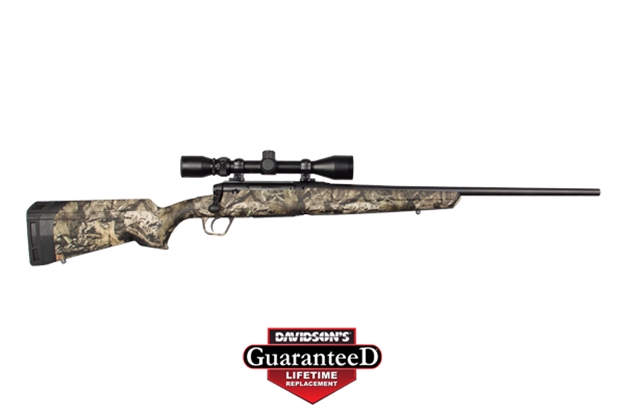 Picture of  Savage Arms 57546 Axis XP 350 Legend 4+1 18", Matte Black Barrel/Rec, Mossy Oak Break-Up Country Synthetic Stock, Includes Weaver 3-9X40mm Scope