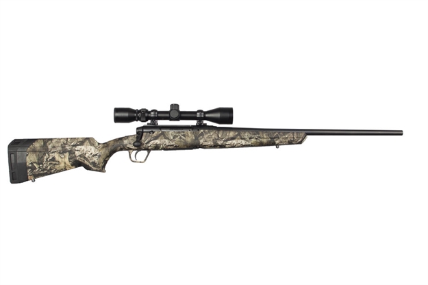Picture of  Savage Arms 57274 Axis XP Full Size 223 Rem 4+1 22"  Matte Black Button-Rifled Barrel, Drilled & Tapped Carbon Steel Receiver, Mossy Oak Break-Up Country Fixed Sporter Synthetic Stock, Weaver 3-9X40mm 011356572745