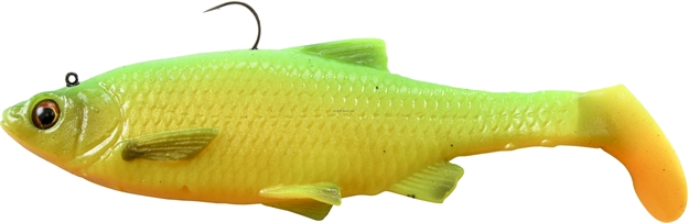 Picture of Savage Gear 3D Baitfish Paddletail Segmented Swimbait, Sinking, 1/4 Oz, 3", 3Pk, Firetiger