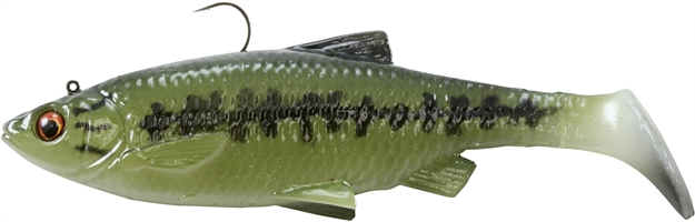 Picture of Savage Gear 3D Baitfish Paddletail Segmented Swimbait, Sinking, 3/8 Oz, 4", 3Pk, Baby Bass