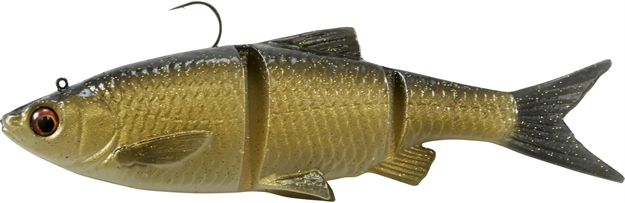 Picture of Savage Gear 3D Baitfish Segmented Swimbait, Sinking, 1/4 Oz, 3", 3Pk, Golden Shiner
