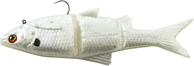 Picture of Savage Gear 3D Baitfish Segmented Swimbait, Sinking, 1/4 Oz, 3", 3Pk, Pearl