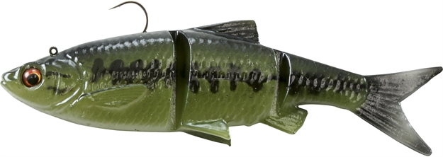 Picture of Savage Gear 3D Baitfish Segmented Swimbait, Sinking, 3/8 Oz, 4", 3Pk, Baby Bass