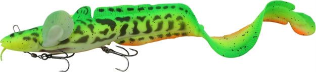 Picture of Savage Gear 3D Line Thru Burbot Swimbait 10", 3 OZ Sinking, Fire Tiger