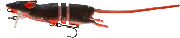Picture of Savage Gear 3D Rat Bait, Floating, 1 Oz, 7 3/4", Red Brown