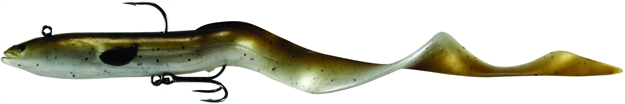 Picture of Savage Gear 3D Real Eel Pre-Rigged, Olive Brown Pearl, 8", 1 1/3 Oz, Slow Sinking