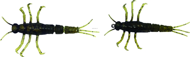 Picture of Savage Gear 3D Tpe Mayfly Nymph, Segmented Tail,, Green, 2", 1/10 Oz,1 Pc, Sinking