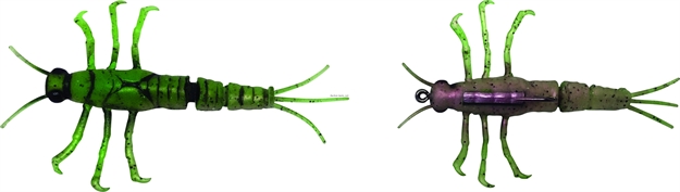Picture of Savage Gear 3D Tpe Mayfly Nymph, Segmented Tail,, Green/Pink, 2", 1/10 Oz,1 Pc, Sinking