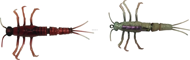 Picture of Savage Gear 3D Tpe Mayfly Nymph, Segmented Tail,, White Sparkle, 2", 1/10 Oz,1 Pc, Sinking