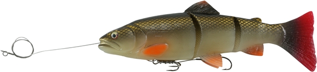 Picture of Savage Gear Pre Rigged 3D Line Thru Trout Segmented Swimbait 10", 6 1/3 OZ Slow Sink, Red Horse Sucker